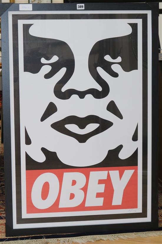 Shepard Fairey, poster, Obey, 90 x 60cm